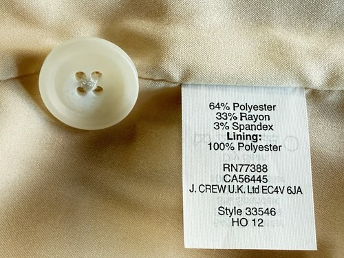 Buckley Taylor’s Impressions Pintuck Pleated Long Sleeve Top Size 8 Ivory - Picture 8 of 8