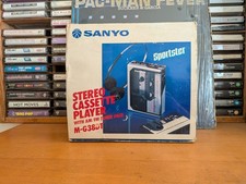 SANYO M-G38DT stereo radio casette player as is for parts or repair. With Box.