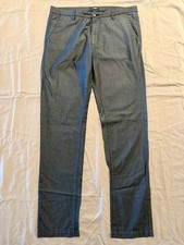 HUGO BOSS Men's Rice 4-W Slim Fit Pants Chino 100 Cotton Med Blue, READ DESC.