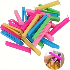 5-30PCS Colorful Snack Bag Sealing Clips Reusable Fresh-Keeping Kitchen Clamps