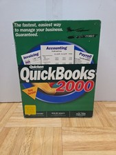 Quicken Intuit QuickBooks 2000 Accounting Software CD-ROM Windows - Complete