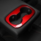 Red Rear 2nd Row Cup Holder Frame Cover Trim For Chevrolet Chevy Trailblazer
