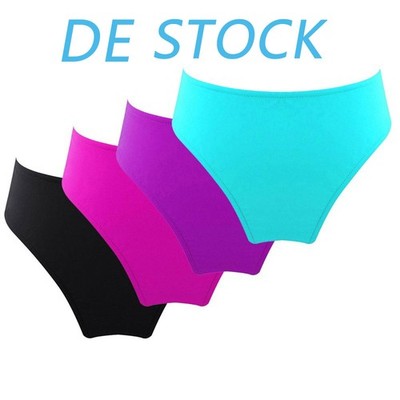 DE Kinder Mädchen Badehose Bikinihose Hohe Mittelhohe Bund Schwimmbekleidung