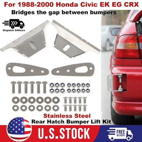 Rear Bumper Lift Kit Gap Fix For 1988-2000 Honda Civic EK EG CRX Sag Repair Kit