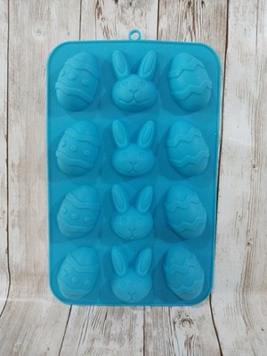 New! Silicone Easter Egg Bunny Head Chocolate Mold Cake Ice Dessert Spring 