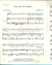 Fred. LOEWE - MY FAIR LADY: Why Can't the English - A. J. Lerner - Rex Harrison