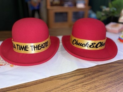 (1) Derby Bowler Chuck E Cheese Hat - PTT Reproduction- Fits Human & Animatronic
