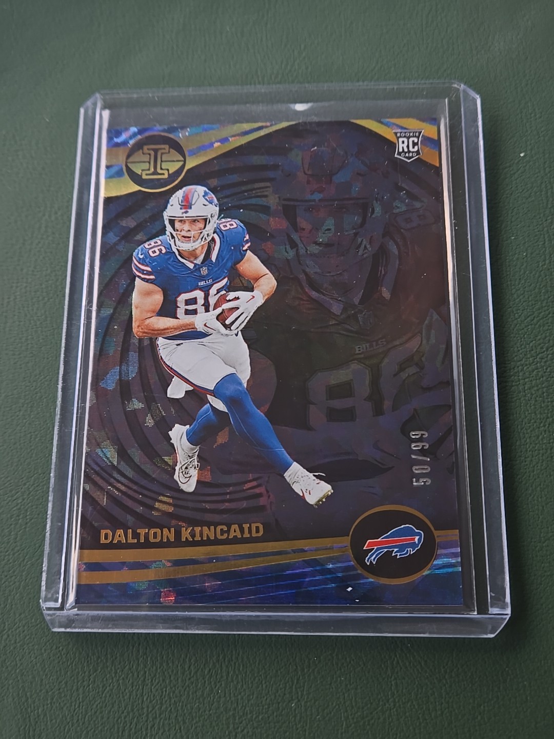 Dalton Kincaid 2023 Panini Illusions Black Ice RC 50/99 #13 BILLS Rookie