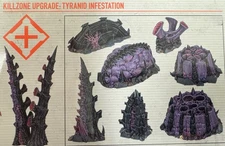 Warhammer 40K Kill Team Killzone Upgrade Terrain Tyranid Infestation NOS