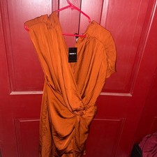 Forever 21 Contemporary Chestnut Woven Dress Size M New with Tags Brand New