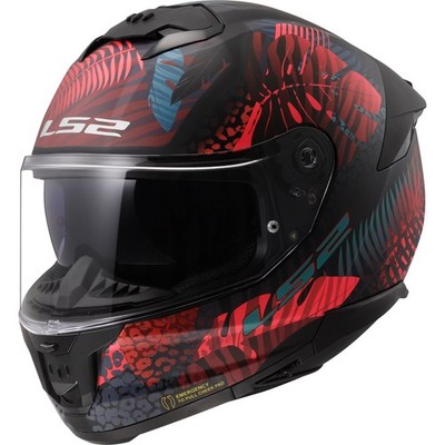 Motorcycle Helmet Integral Helmet - LS2 Stream II FF808 Jungle With Sun Visor