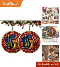 2pc 250th Anniversary Patriotic Ornaments for All Holiday Celebrations