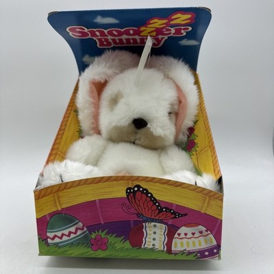 RARE New Vintage 1987 Spearhead Sleeping Bunny Rabbit 10'' Plush Toy Belly Button