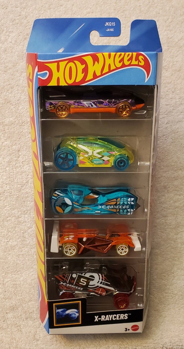 Hot Wheels X-RAYCERS 5-PACK, Aero Pod, Speed Slayer, Flash Drive