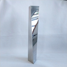Alessi Zaha Hadid Crevasse Vase Stainless Steel 16.5"
