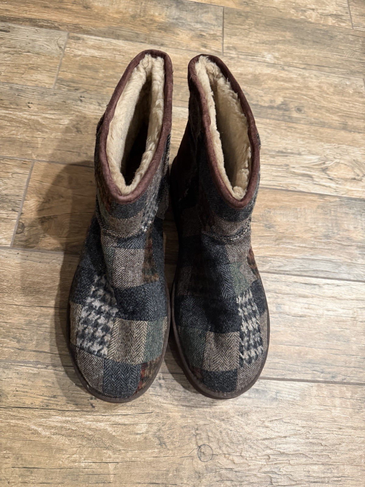 Man UGG Classic Mini Patchwork Boots Size 18 - image 1