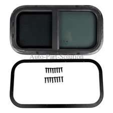 Vertical RV Window Tinted Sliding RV Window with Net Screen and Trim Ring NEW