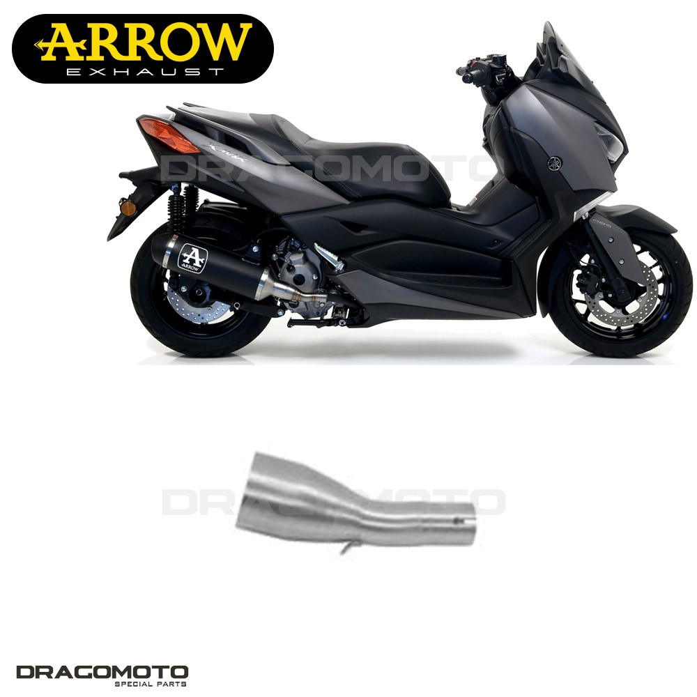 Tuyau ARROW RC pour YAMAHA X-MAX 300 2020 : finition inox brossé et soudures TIG premium