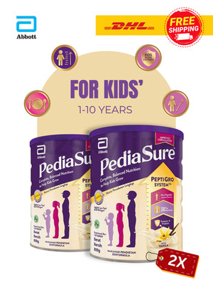 2 X Abbott Pedia Sure 850g Complete Nutrition Growth 1-10 Yrs Vanilla
