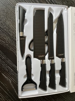 Zepter International 6 Pc Kitchen Knife Set - Black