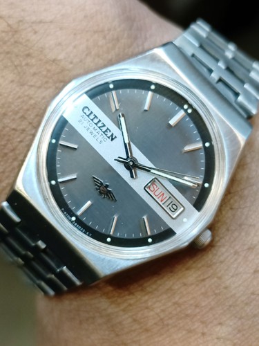 CITIZEN 21 JEWELS AUTOMATIK GRAUES ZIFFERBLATT 4-281004 JAPAN HERREN VOLL FUNKTIONSFÄHIG - Bild 13 von 24
