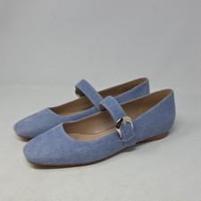 Naturalizer Carter Blue Mary Jane Flats with Buckle Size 9.5