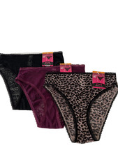 Maidenform 3 Pairs High Leg Panties S/5 Multi-Color DMSLHB NEW