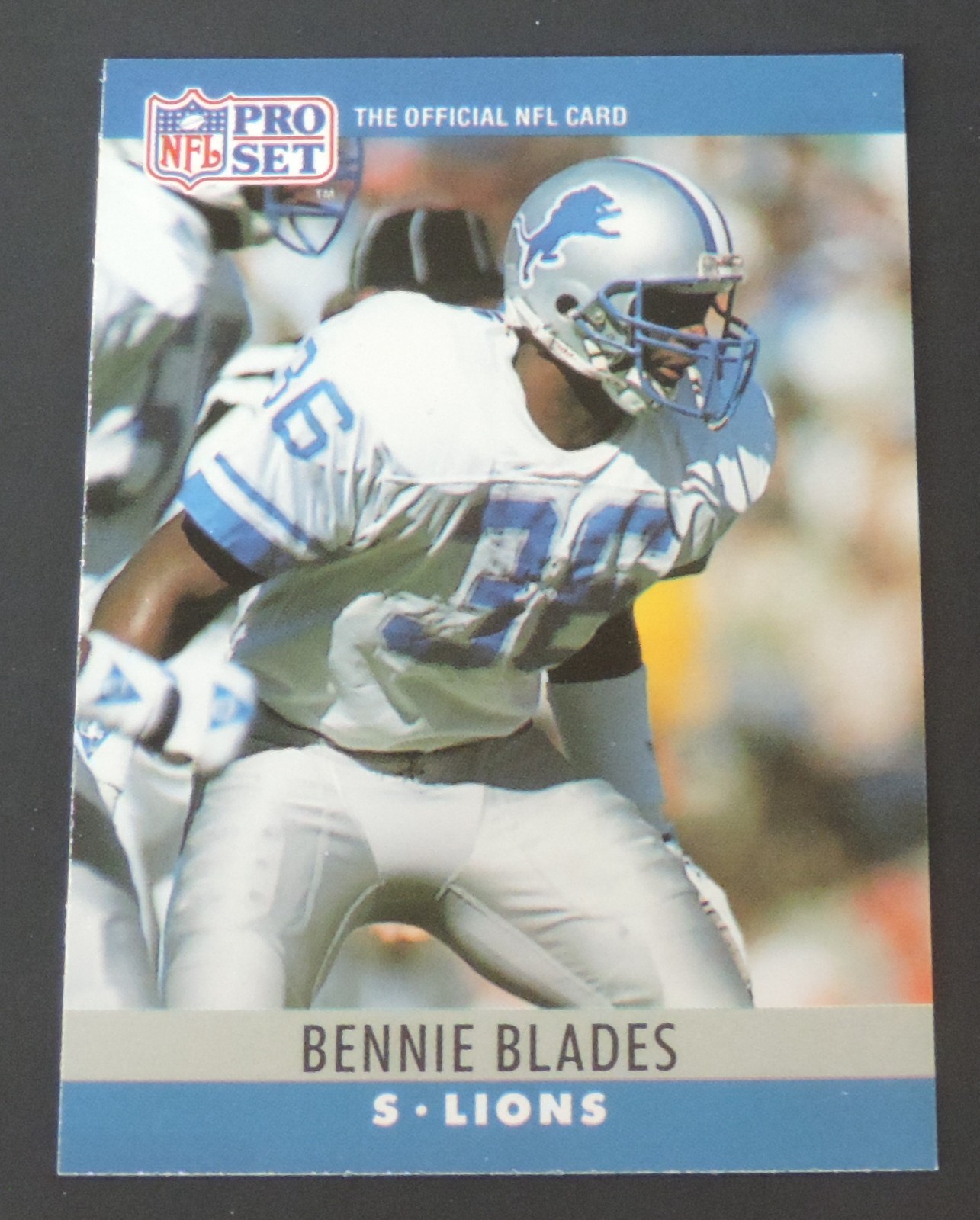 1990 PRO SET FACT CINCINNATI BENNY BLADES CARD #97 EXTREMELY RARE LIONS L@@K