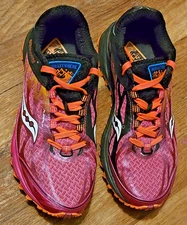 Saucony Women's Peregrine 4 Trail Running Shoe Size 7.5 Hydramax Flexfilm Pink