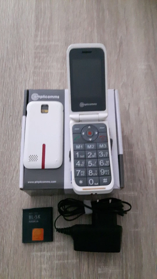 Kamera Senioren Handy Amplicomms M7000 im org.-Look (ohne Simlock) Klapphandy - Bild 3 von 4