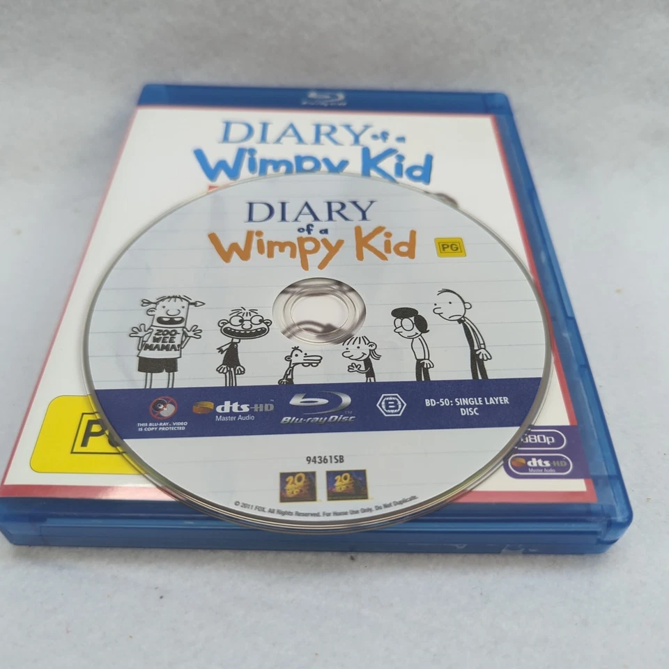 DIARY OF A WIMPY KID 1 2 & 3 - Blu-Ray Bundle - As New Cond - Free Post - Image 4 of 4