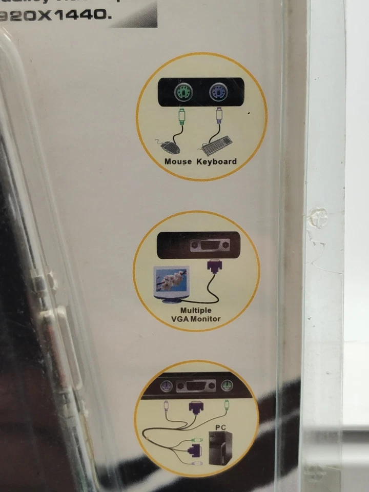 High Quality-PS/2 KVM Switch 4 Port-Compact-Portable-Brand New - Image 4 of 4