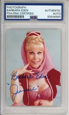 Barbara Eden SIGNED SEXY Model I Dream Of Jeannie Photo AUTOGRAPH PSA DNA COA