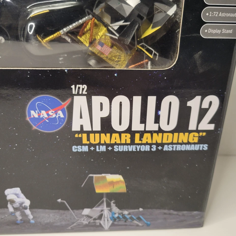 Dragon Wings Space Collection 2011 Apollo 11 conjunto de pouso lunar escala 1/72. RARO - Imagem 2 de 4