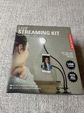 Kikkerland Live Streaming Lighting Kit Live Streaming Kit- Phone Holder  Light