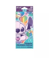 Kredki OłóWkowe TróJkąTne Disney Fashion Stitch 12 KoloróW Patio