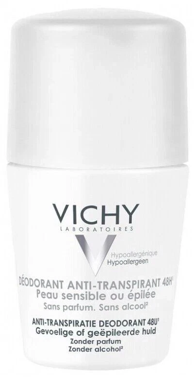 VICHY 48hr Antitranspirante Piel Sensible ROLL-ON DESODORANTE 2x50ml Foto 3 de 3