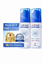 Abzorb Antifungal Dusting Powder 100g Skin Comfort Itch Redness Care pack of 2