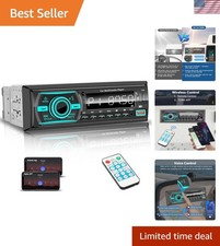 Car Stereo with Bluetooth Single Din Car Radio, Marine Radio Boat Stereo for ...