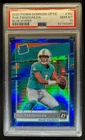 2020 Donruss Optic Tua Tagovailoa Blue Hyper Prizm Rookie RC #152 PSA 10