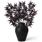 29" Fall Artificial Japanese Maple Leaves Stem Fake Fall Maple Black Currant