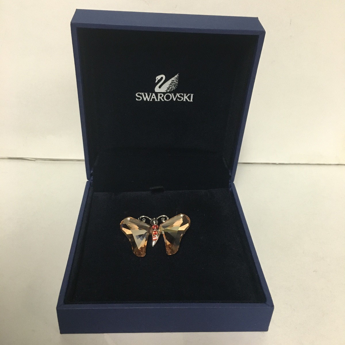 Swarovski Crystal Paradise Bugs Brooch - Butterfly Allada Light