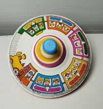 RARE Antique Bryan Ohio Art Co Spinning Tin Toy Top "Made In USA"