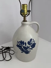 Vintage Pfaltzgraff Yorktowne Pottery Accent Jug Table Lamp No Shade