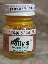 FLOQUIL POLLY S SCALE RAILROAD COLORS MODEL PAINT .5oz .5 OUNCE - SIGNAL YELLOW