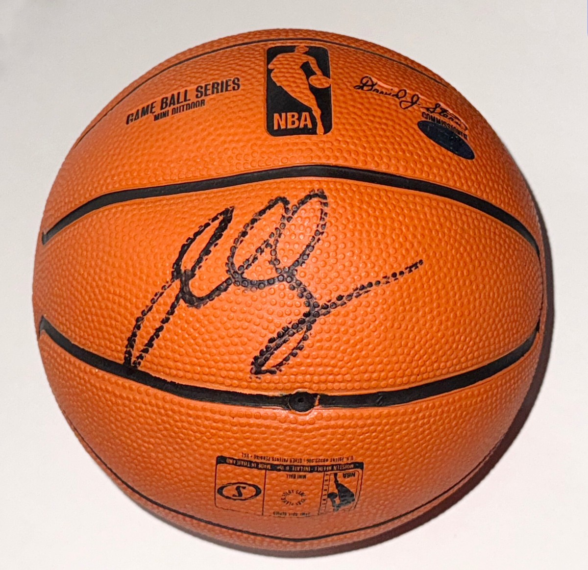 JR SMITH SIGNED SPALDING MINI BASKETBALL + STEINER COA NUGGETS