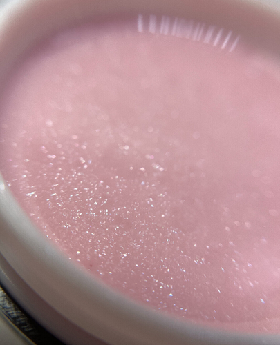 Gel UV / LED fibra de vidrio diamante pastel rosa rosa brillo efecto camuflaje 5 ml - Imagen 2 de 3