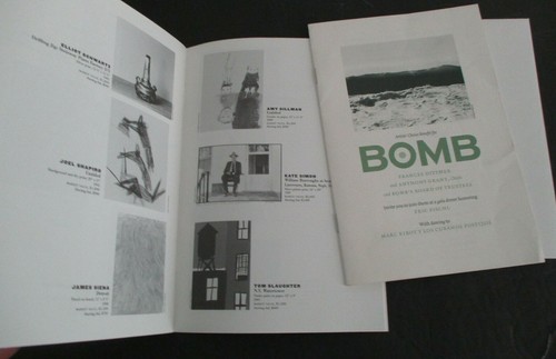 2001 BOMB Magazine 20th Anniversary Gala & Auction Invitation Program Catalog - Picture 5 of 6