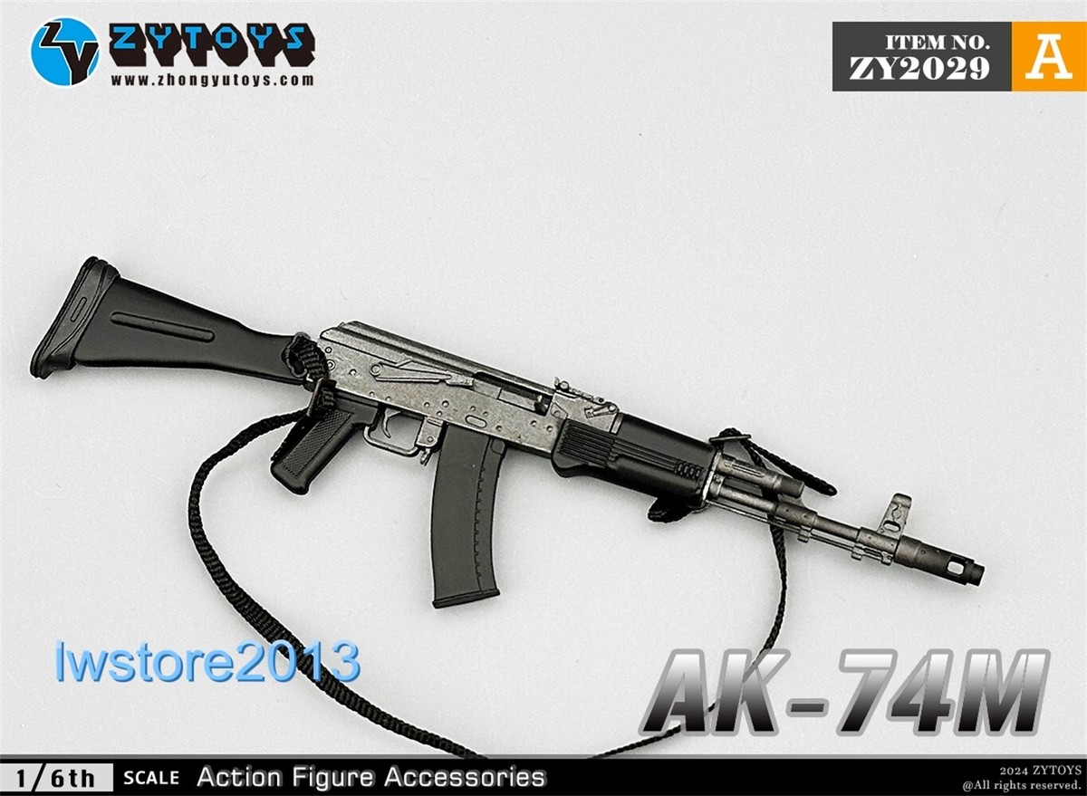 ZYTOYS ZY2029A 1:6 AK74M Rifle Weapon Gun Model For 12'' Male HT