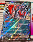 Pokemon Aventures Ensemble Français Card Holo Carte Zoroark 098/159 FR JTG Mint